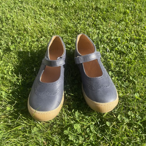 Leder halbschuh ballerina pom - halbschuh,