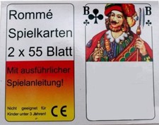 2x55 romme karten kartenspiel - karten,