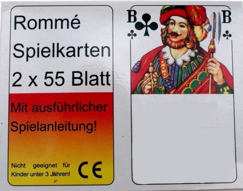 2x55 romme karten - romme,