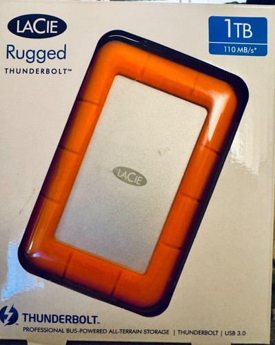 Lacie rugged thunderbolt 1tb - thunderbolt,