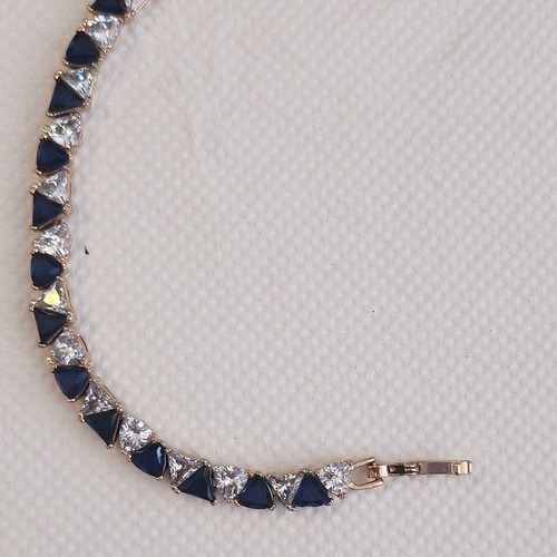 Armband massiv blaue wei e - massiv,, &