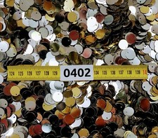 1000 Pailletten Rund flach Ø