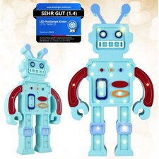 LED Nachtlicht Kinder Roboter Holz Lampe 2.Wahl