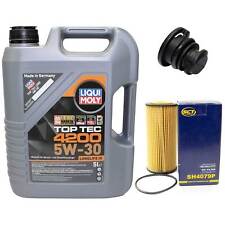 Motoröl Set 5W-30 5 Liter + Ölfilter + Ölablassschraube für Audi A5 A6 A7 Q5 2.0