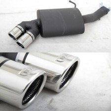 ULTER Sportauspuff Endschalldämpfer BMW 1er E82 Coupe E88 Cabrio 118d 120d 2x70