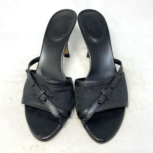 Gucci schwarze pantoletten - gucci,