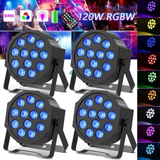 120W RGBW LED Par Scheinwerfer Akku Bühnenlicht Party Show Disco Wiederaufladbar