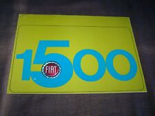 TOPRARITÄT Herrlicher Prospekt Fiat 1500 Cabrio von 1965 !!!