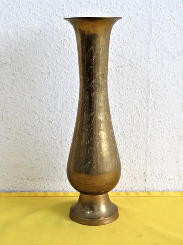 Alte dekorative messing vase - dekorative,