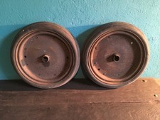 Große Vollgummiräder Eisenräder Smoker Schubkarre Plattenwagen Wehrmacht?