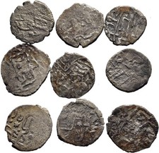 FITZ Türkiye Osmanen Ottoman Empire Lot 9x akce Süleyman I. (1520-1566) ~HHP54