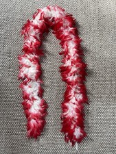 Federboa rot-weiss, 2m – Fasching, Karneval, Kostüm