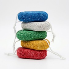 5 Stück Bimsstein mit Kordel