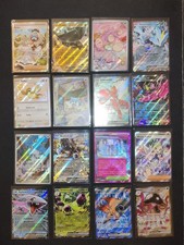 16 Pokemon Karten Sammlung DE - K&P Ära Fullart, Art Rare, Trainer, EX, Shiny