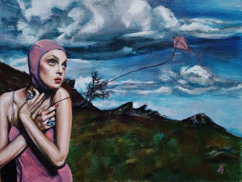 Unikat bild gemälde öl - gemälde,