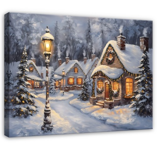 Leinwand winterlandschaft - leinwand,