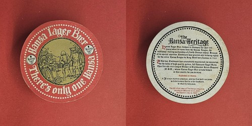Hansa lager bier - roter, kreis