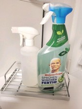 Küchenorganizer-Bad-Regal-Küche-Gewürzregal Edelstahl für Relingssystem 24x19x18