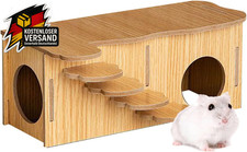 Hamster Haus Holz, Meerschweinchen Haus, Mehrkammernhaus, Hamster Eckhaus, Hamst
