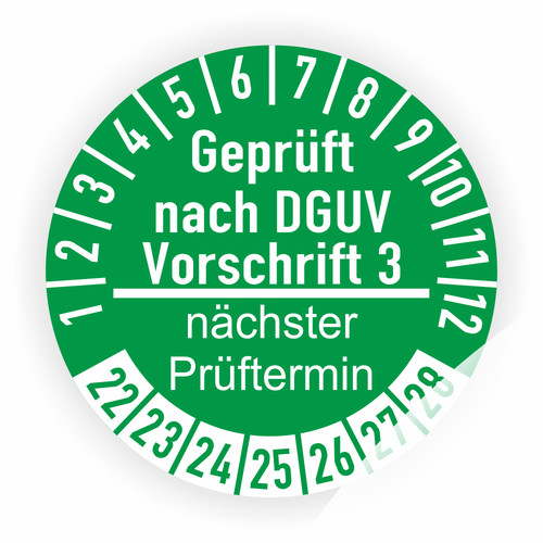 Prüfplaketten dguv bgv alt - a3,