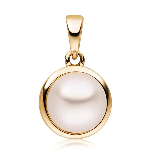 Materia perlenanhänger gold - perlenanhänger,