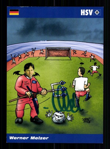Werner melzer autogrammkarte - werner,