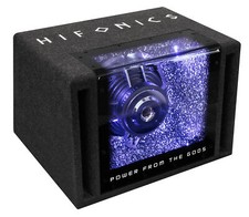 HIFONICS Single-Bandpass Subwoofer Kiste klein Bassbox Auto ZX8-BP