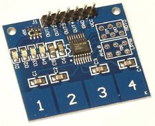 TTP224 4 Kanal Kapazitiv Sensor Modul 4 Tasten Touch Sensor Modul Arduino 23