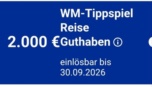 Check24 2000 reiseguthaben - 2000, €