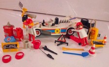 PLAYMOBIL Klicky Vintage 3520 / 3147 Racing Formel 1 weißer Rennwagen 1980 RAR❗