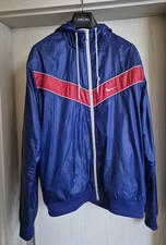 Nike Windbreaker Trainings-Jacke Herren mit Kapuze blau/rot Gr. M