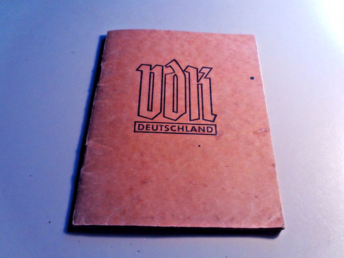 Altes beitragsheft vdk - altes,
