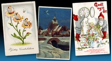 Alte weihnachts grusskarten - alte,