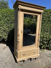 Alter Bauernschrank mit Spiegel Wäscheschrank