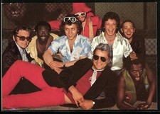 Ansichtskarte Musiker der Saragossa Band mit Sonnenbrillen, Autogramme 