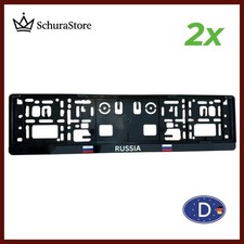 2x Kennzeichenhalter Russia Nummernschildhalter Russland Kennzeichenhalterung