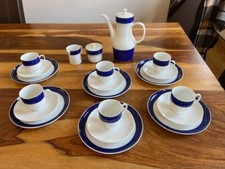 60er / 70er Jahre Geschirr Melitta Wien - kobaltblau