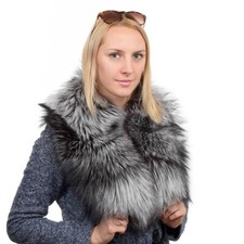 Pelzkragen aus Silberfuchs