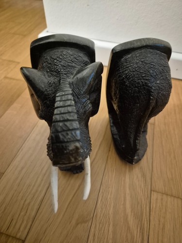 Buchstütze elefant speckstein - buchstütze,