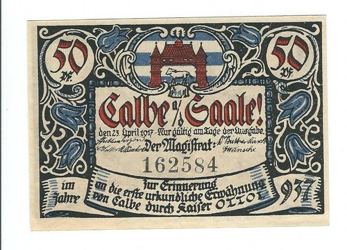 Notgeld calbe saale stadt - calbe,