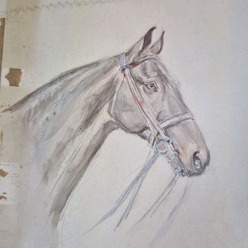 Vintage aquarell studie - vintage, eines