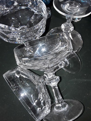 Kristallglas sektschale - 4x, kristallglas,