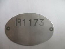Typenschild Renault R12 Gordini Schild R 1173 R1173 s84 oval