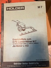 Holder Ersatzteilliste M 7 6 PS Combi Mäher Ilo Motor L 152Orig.