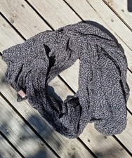 Schal Tuch Becksöndergaard schwarz Leo Tupfen Baumwolle 