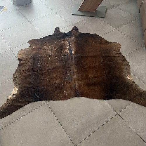Kuhfell teppich braun für - kuhfell,