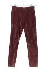 TIGHA Lederhose Damen Hose Gr. DE 42 bordeauxrot Casual-Look