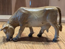 Schleich  13205 Kuh braun grasend alt Rarität (1987 - 2001)