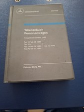Tabellenbuch Mercedes Benz