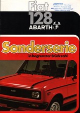 Prospekt Fiat 128 Sonderserie Abarth von 9. 1977